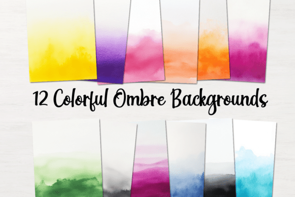 12 Colorful Ombre Backgrounds for Vibrant Design Projects