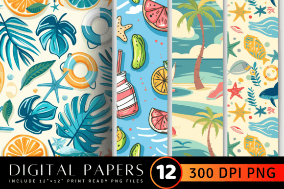 Bring Coastal Calm to Your Projects with Beach Time Digital Paper