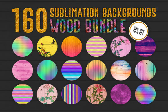 Elevate Your Sublimation Designs with 160 Wood Backgrounds