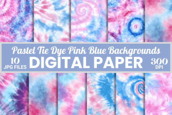 Embracing Softness: A Guide to Pastel Tie Dye Pink Blue Backgrounds