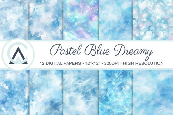 Exploring Watercolor Light Blue Dreamy Backgrounds for Designers