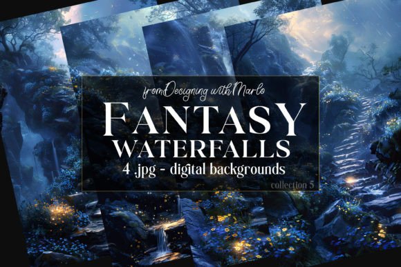 Fantasy Waterfalls Backgrounds, C5: Elevate Your Projects