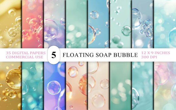 Floating Soap Bubble Backgrounds: A Designer's Guide to Whimsy