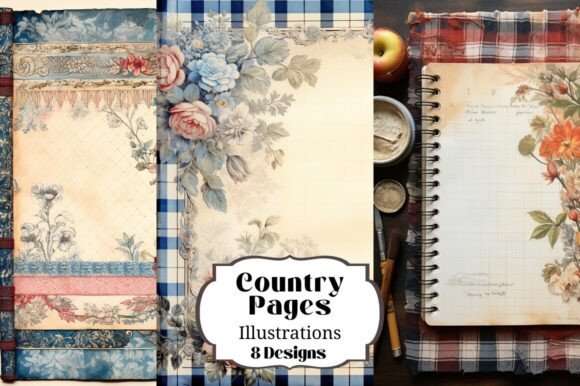 Global Flavors: 8 Country Pages Recipe Backgrounds for Creatives