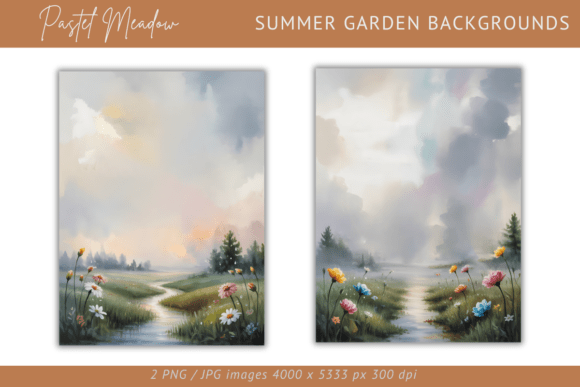 Pastel Meadow – Summer Backgrounds: A Breath of Fresh Air for Your Designs