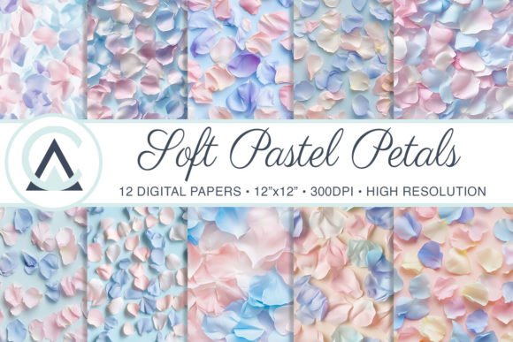Soft Floral Petals Seamless Backgrounds: A Versatile Design Asset