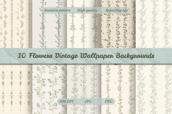 Timeless Charm: Using Flowers Vintage Wallpaper Backgrounds