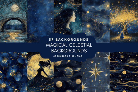 Unlocking Cosmic Charm with Magical Celestial Backgrounds