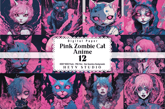 Unlocking the Spooky-Chic Vibe of Pink Zombie Anime Cat Woman